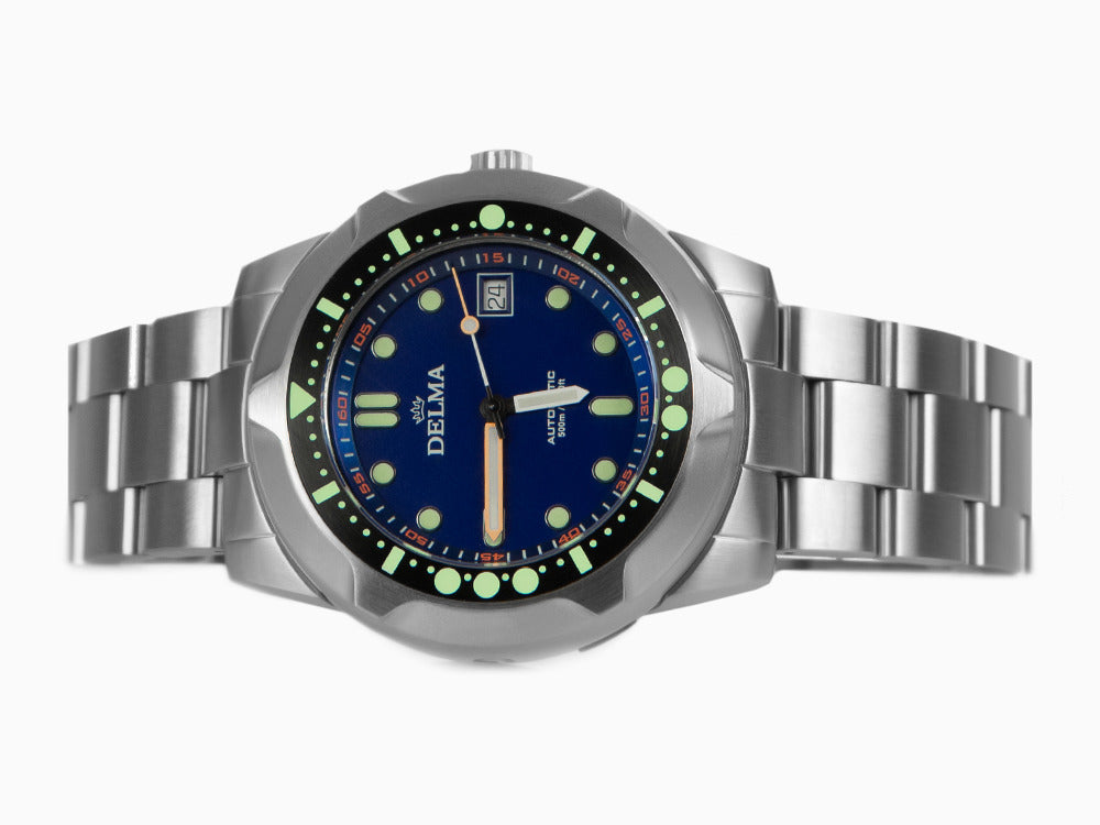 Delma Diver Quattro Automatic Watch, Blue, Limited Edition, 41701.744.6.048