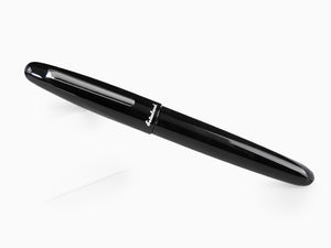 Esterbrook Estie Oversize Ebony Fountain Pen, Black, Chrome Trim, E166