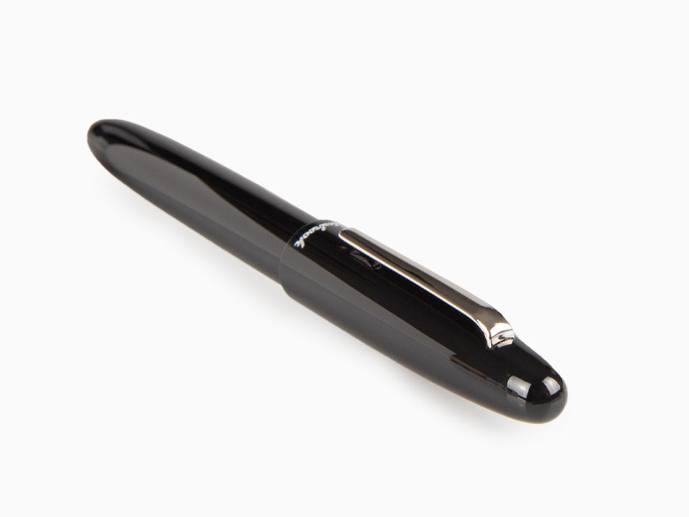 Esterbrook Estie Ebony Fountain Pen, Black Resin, Chrome Trim, E106