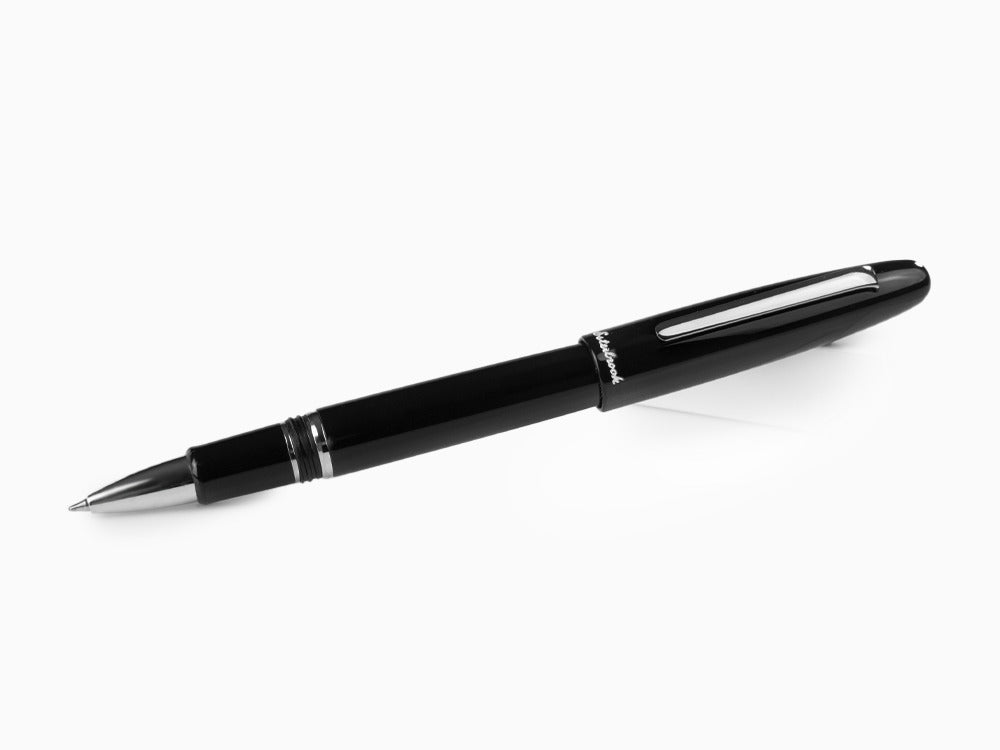 Esterbrook Estie Ebony Rollerball pen, Black Resin, Chrome Trim, E107