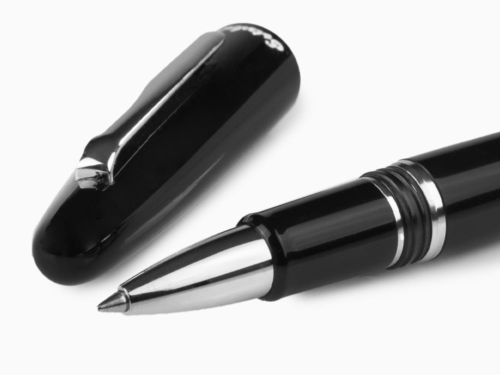 Esterbrook Estie Ebony Rollerball pen, Black Resin, Chrome Trim, E107