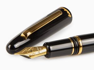 Esterbrook Estie Ebony Fountain Pen, Black Resin, Gold plated, E116