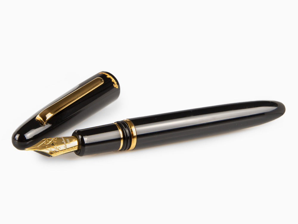 Esterbrook Estie Ebony Fountain Pen, Black Resin, Gold plated, E116