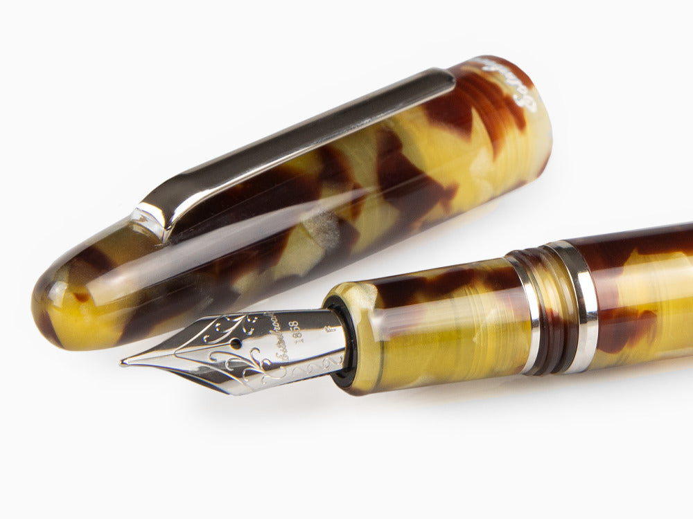 Esterbrook Estie Tortoise Fountain Pen, Resin, Chrome Trim, E126