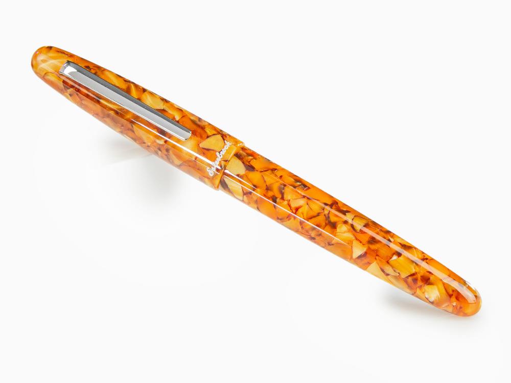 Esterbrook Estie Oversize Honeycomb Fountain Pen, Chrome Trim, E836