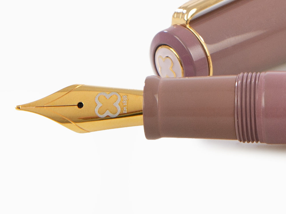 Esterbrook Model J Violet Ebonite Fountain Pen, Purple, Gold trim, EBJV