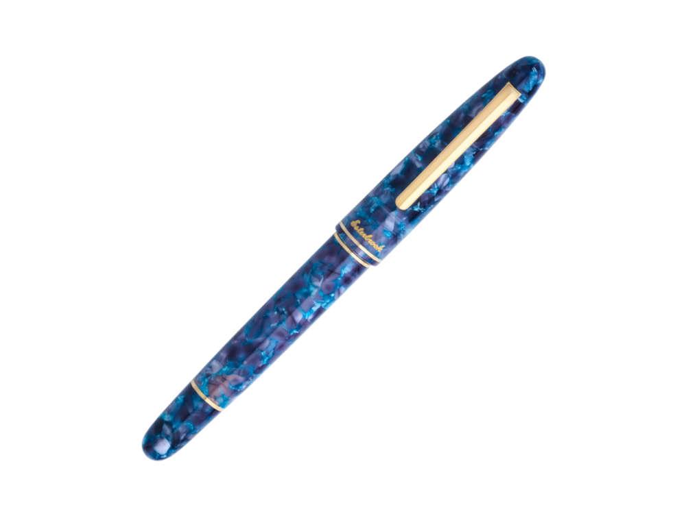 Esterbrook Estie Blue Moon Fountain Pen, Piston, Gold plated, EBM2306