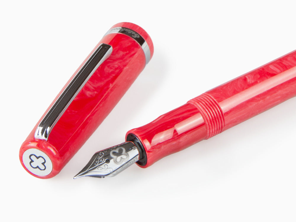 Esterbrook JR Carmine Fountain Pen, Marbled resin, Red, EJR-RED