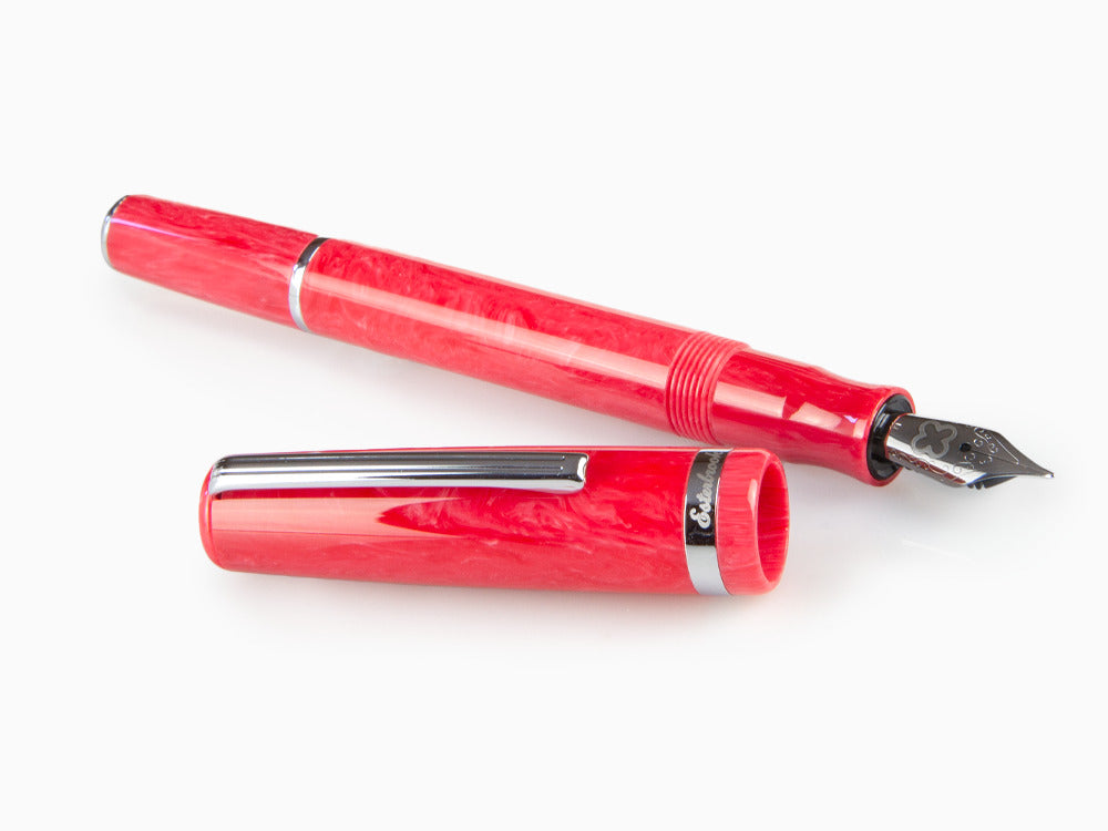 Esterbrook JR Carmine Fountain Pen, Marbled resin, Red, EJR-RED