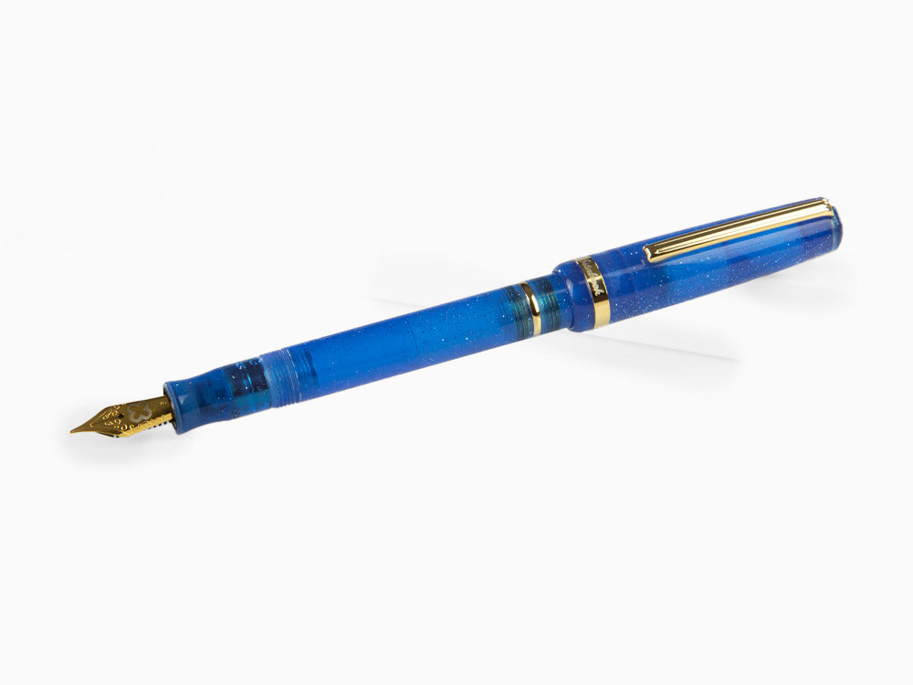 Esterbrook JR Fantasy Fountain Pen, Marbled resin, Blue, EJRF