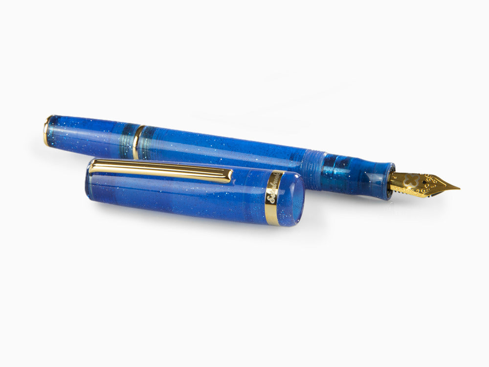 Esterbrook JR Fantasy Fountain Pen, Marbled resin, Blue, EJRF