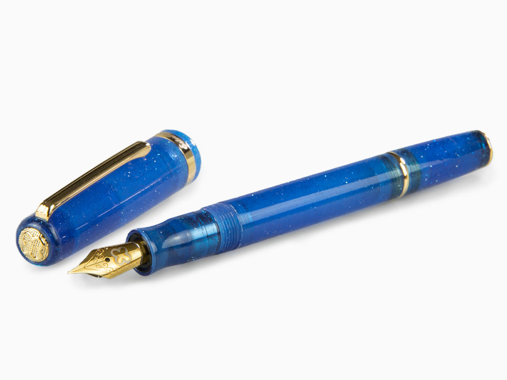 Esterbrook JR Fantasy Fountain Pen, Marbled resin, Blue, EJRF