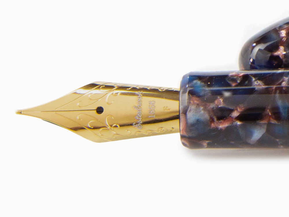 Esterbrook Estie Nouveau Bleu Fountain Pen, Resin, Gold plated, ENB156