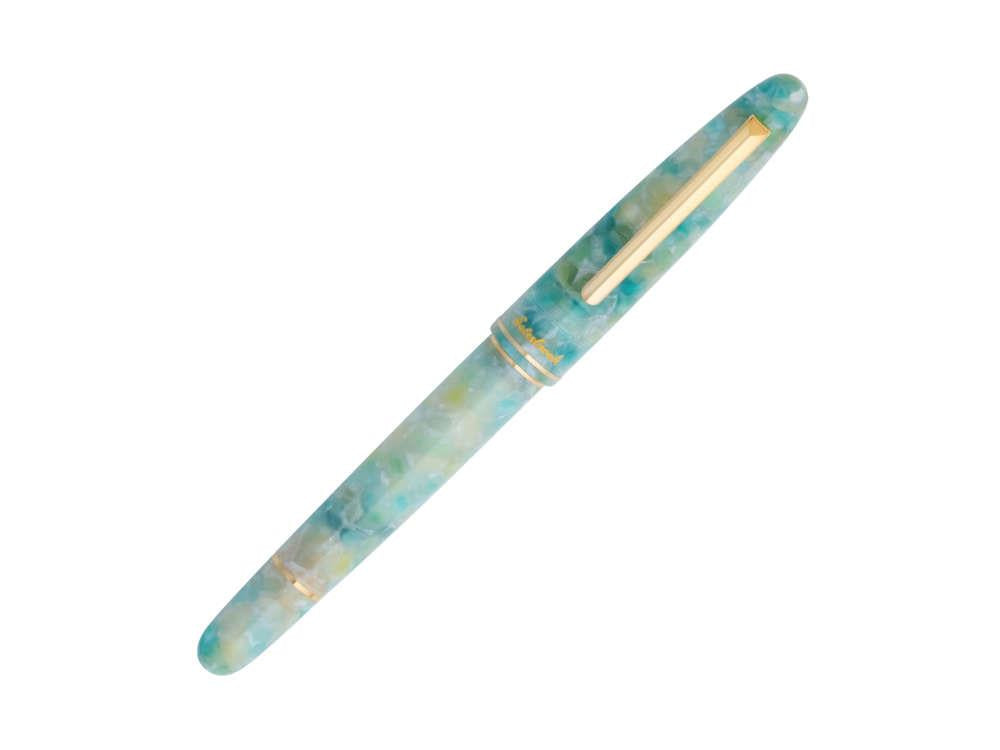 Esterbrook Estie Sea Glass Fountain Pen, Piston, Gold plated, ESG1816