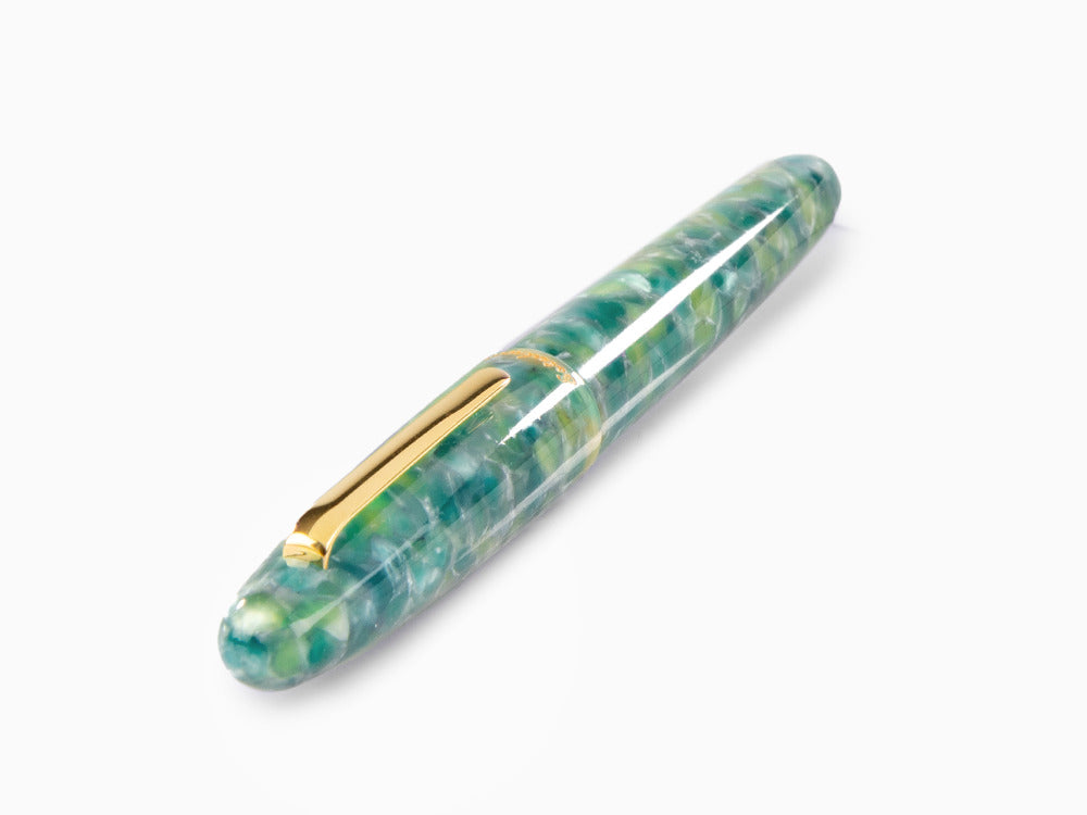 Esterbrook Estie Oversize Sea Glass Fountain Pen, Gold plated, ESG806