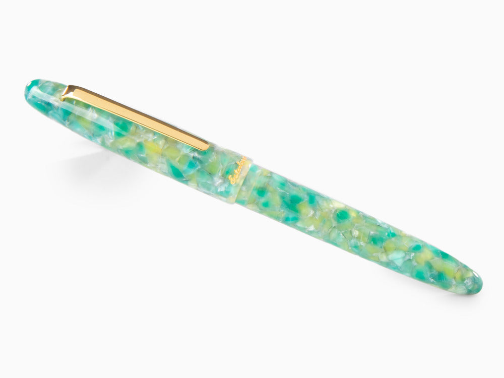 Esterbrook Estie Sea Glass Rollerball pen, Resin, Green, Gold plated, ESG817