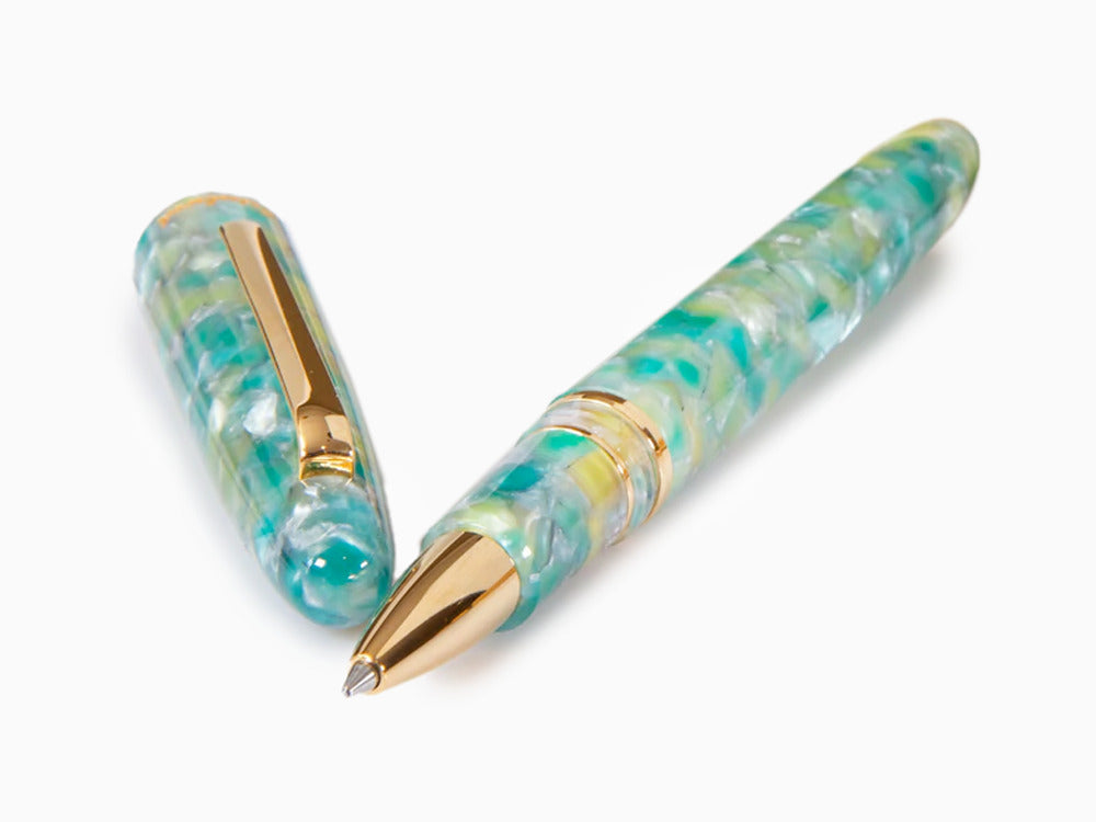 Esterbrook Estie Sea Glass Rollerball pen, Resin, Green, Gold plated, ESG817