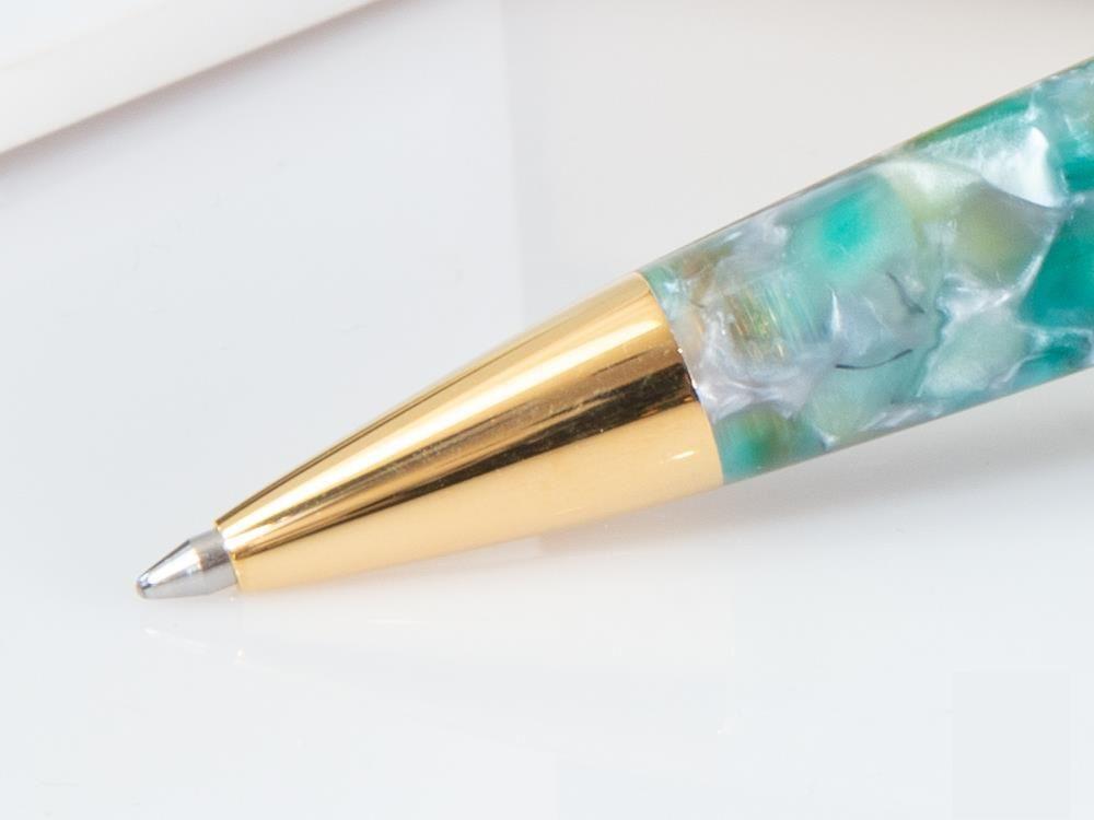 Esterbrook Estie Sea Glass Ballpoint pen, Resin, Gold plated, ESG819