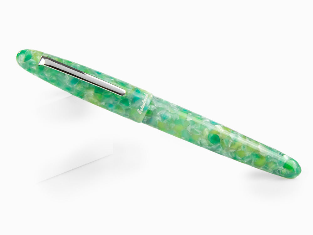 Esterbrook Estie Oversize Sea Glass Fountain Pen, Chrome Trim, ESG826