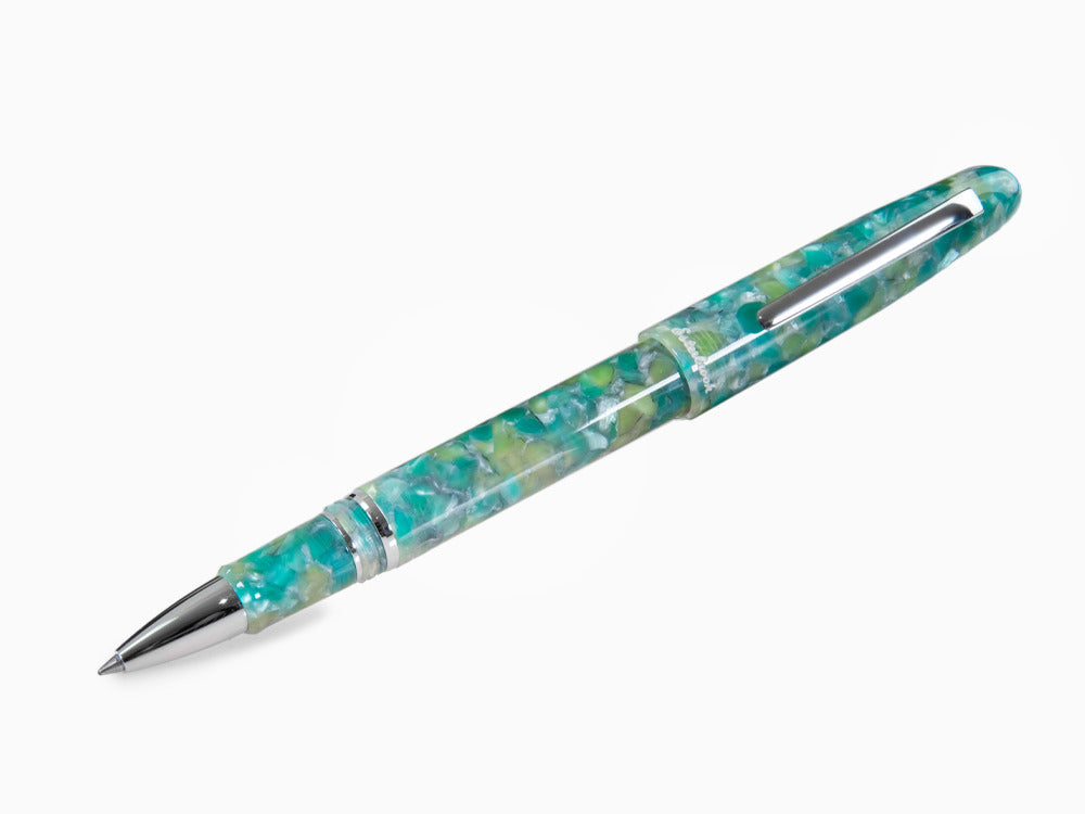 Esterbrook Estie Sea Glass Rollerball pen, Resin, Green, Chrome Trim, ESG827