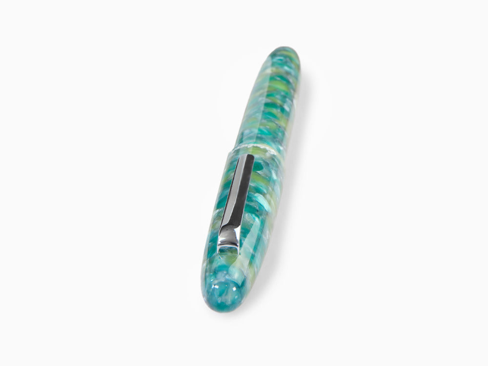 Esterbrook Estie Sea Glass Rollerball pen, Resin, Green, Chrome Trim, ESG827