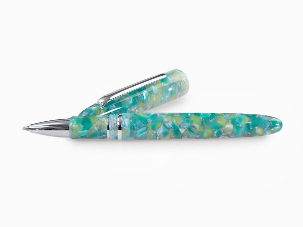 Esterbrook Estie Sea Glass Rollerball pen, Resin, Green, Chrome Trim, ESG827