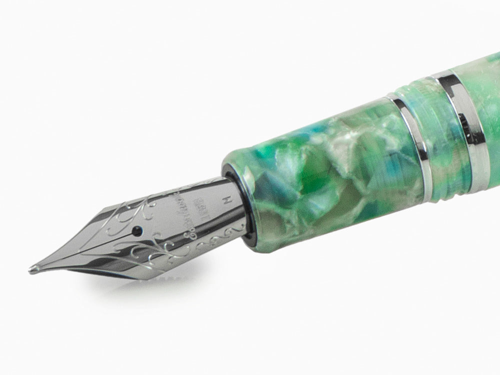 Esterbrook Estie Sea Glass Fountain Pen, Chrome Trim, ESG836