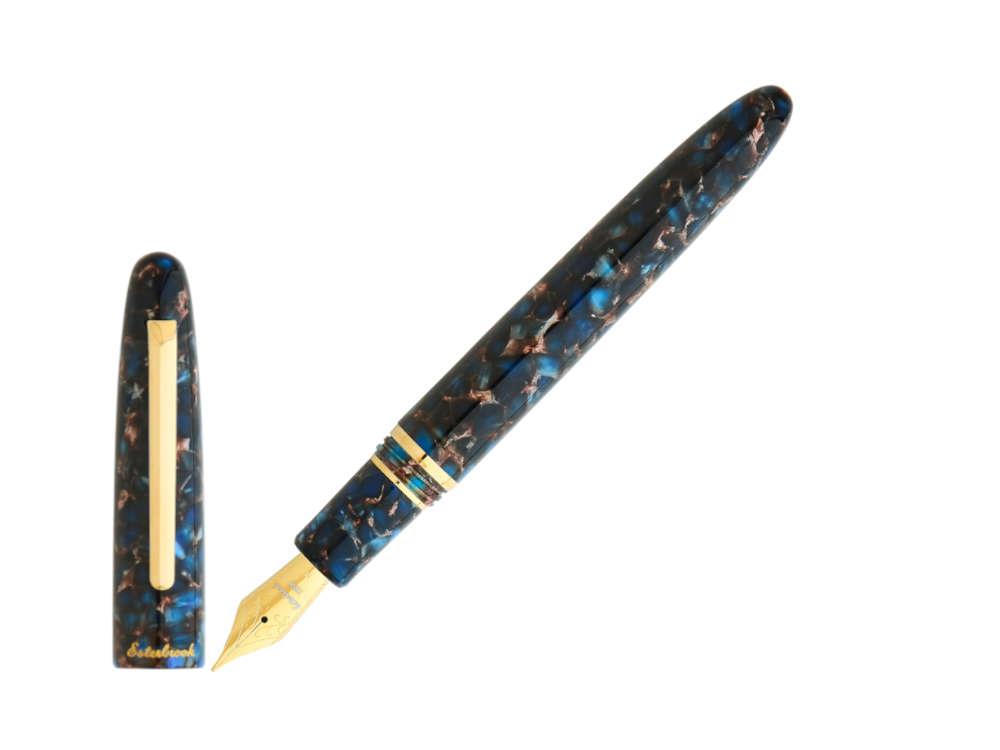 Esterbrook Estie Nouveau Bleu Fountain Pen, Resin, Gold plated, ENB156