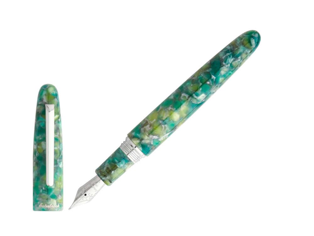 Esterbrook Estie Oversize Sea Glass Fountain Pen, Chrome Trim, ESG826