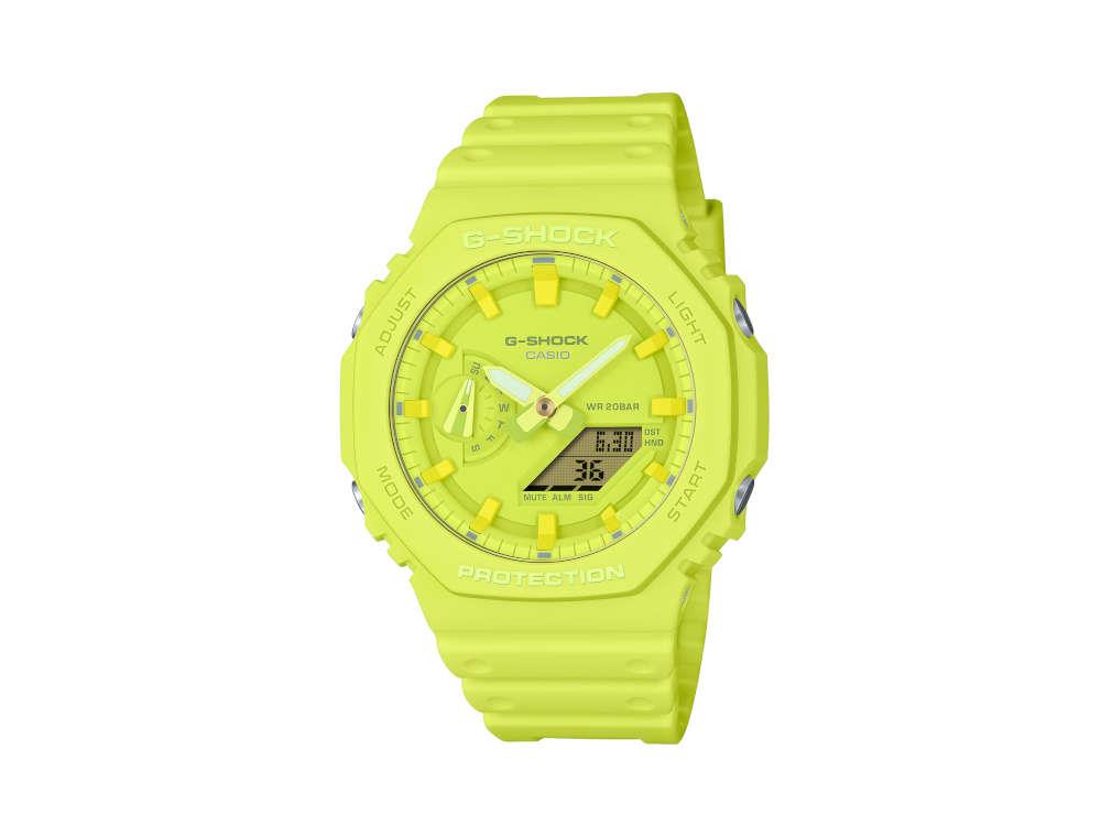 G-SHOCK Casio Classic Quartz Watch, Bio-Based Resin, Green, GA-2100-9A9ER