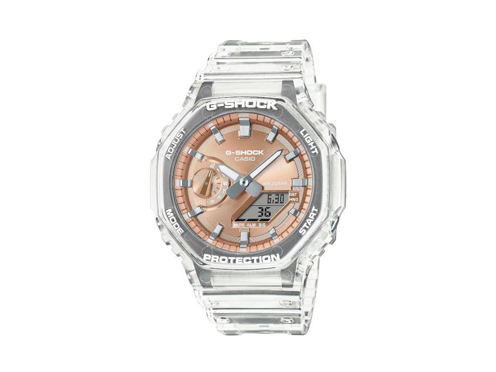 G-SHOCK Casio Classic Bright Metallic Quartz Watch, Gold pink, GA-2100BM-7A5ER