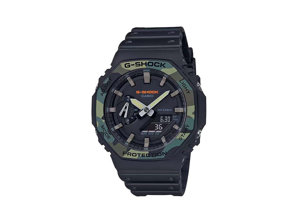 G-SHOCK Casio The Origin Quartz Watch, Carbon, Black, 48mm, GA-2100SU-1AER