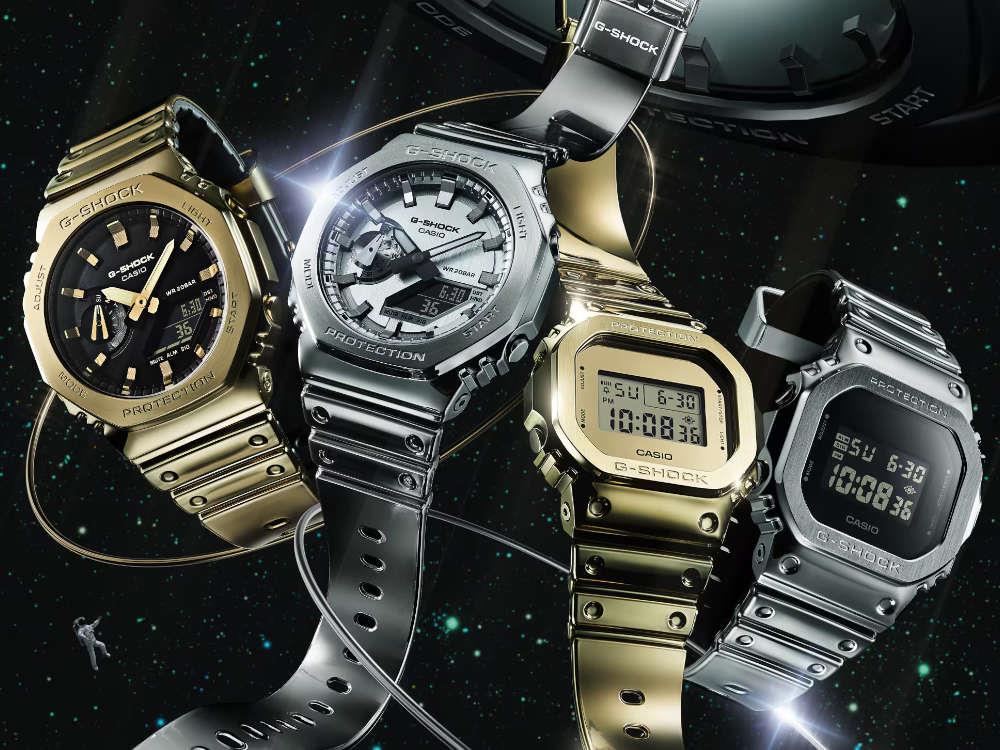 G-SHOCK Casio G-Steel Quartz Watch, Silver, 49.3mm × 44.4mm, GM-2100YM-8AER