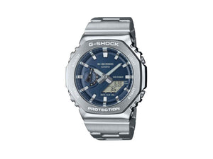 G-SHOCK Casio G-Steel Quartz Watch, Blue, 49.3mm × 44.4mm, GM-2110D-2BER