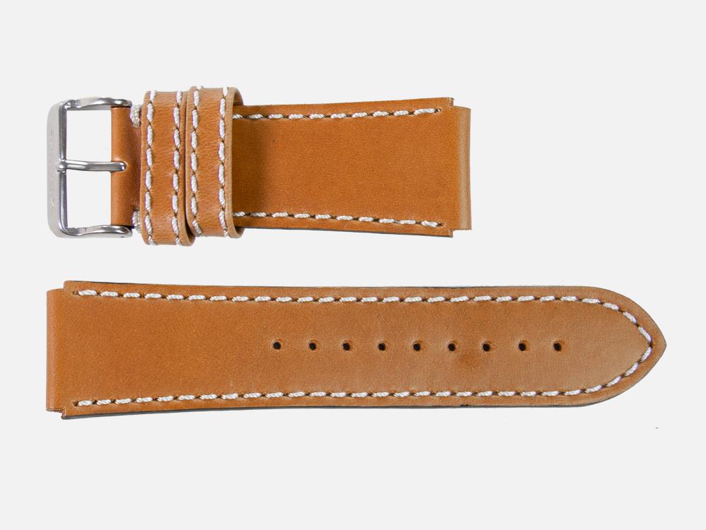 Glycine, Leather strap, 24mm, Brown, CBIGBR-24