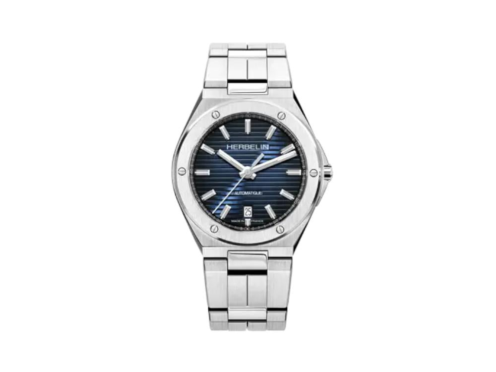 Herbelin Cap Camarat Automatic Watch, Stainless Steel, Blue, 40.5 mm, 1645B15