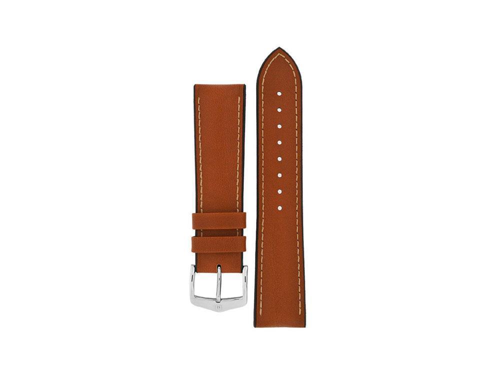 Hirsch James Performance Collection Strap, Brown, 22 mm, 0925002070-2-22