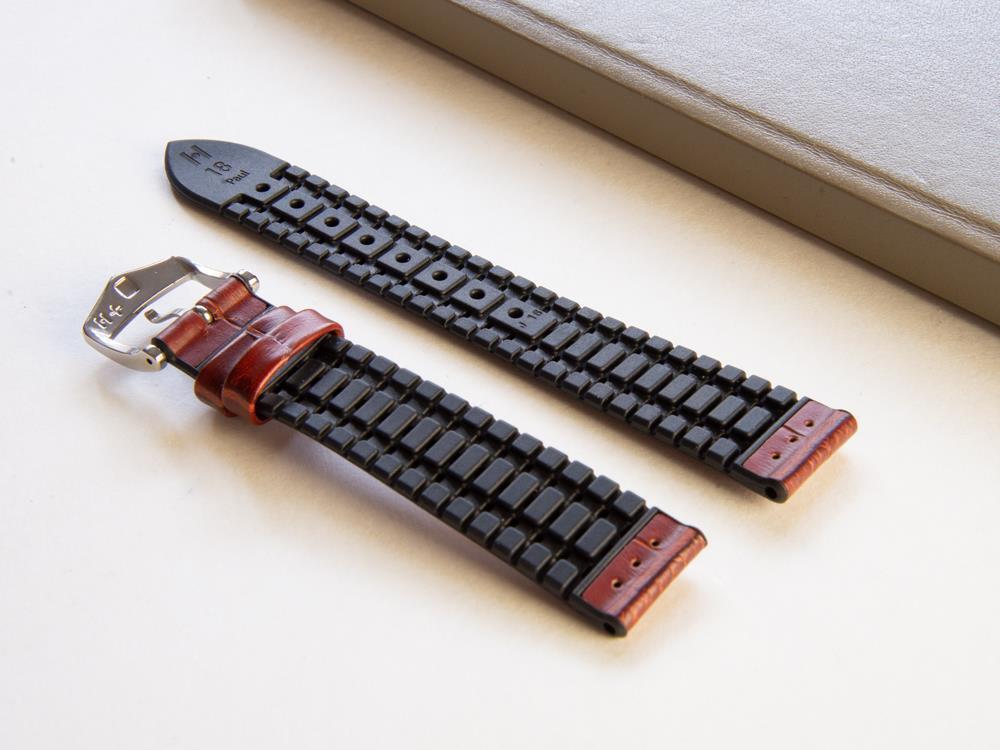 Hirsch Paul Performance Collection Strap Golden Brown 18 mm 0925028 Iguana Sell AU