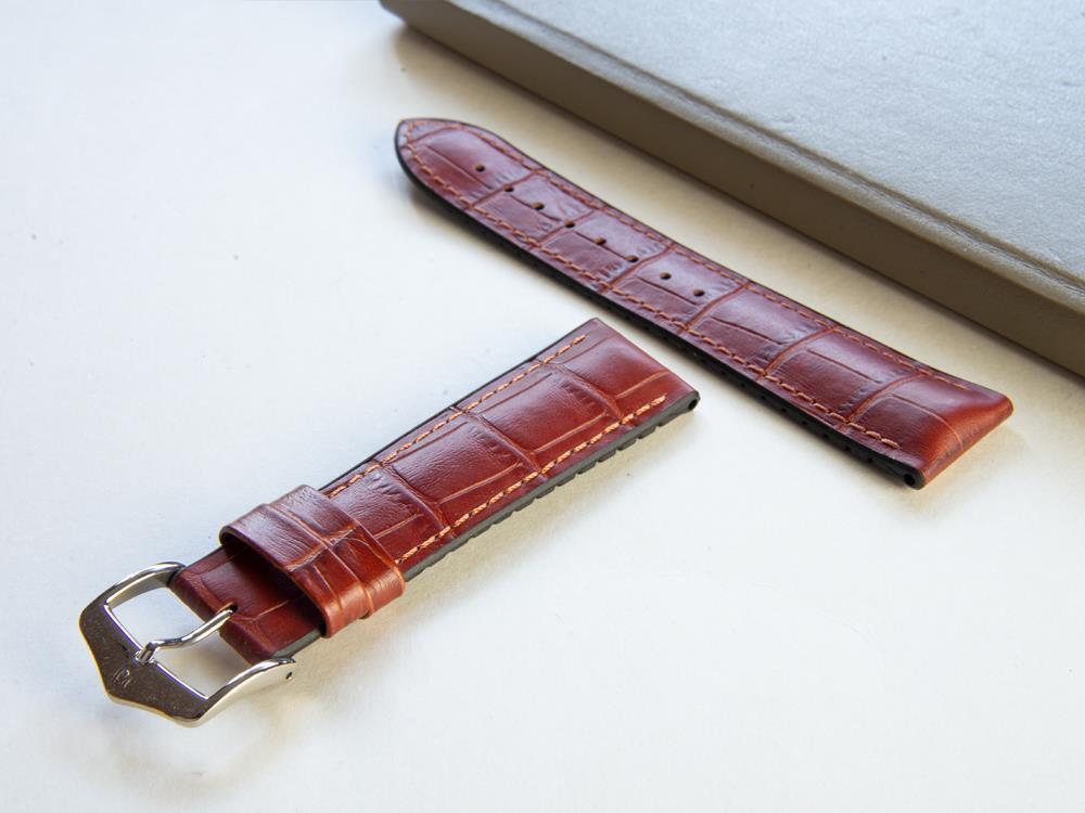 Hirsch Paul Performance Collection Strap, Golden Brown, 22 mm, 0925028070-2-22