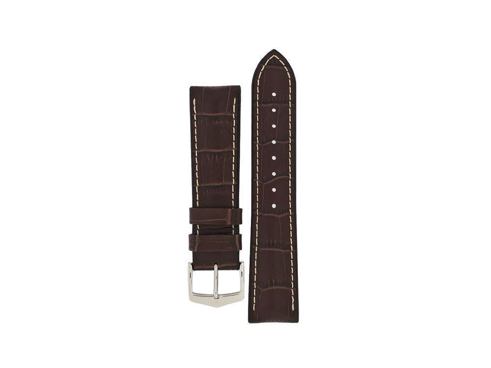 Hirsch George Performance Collection Strap, Brown, 24 mm, 0925128010-2-24