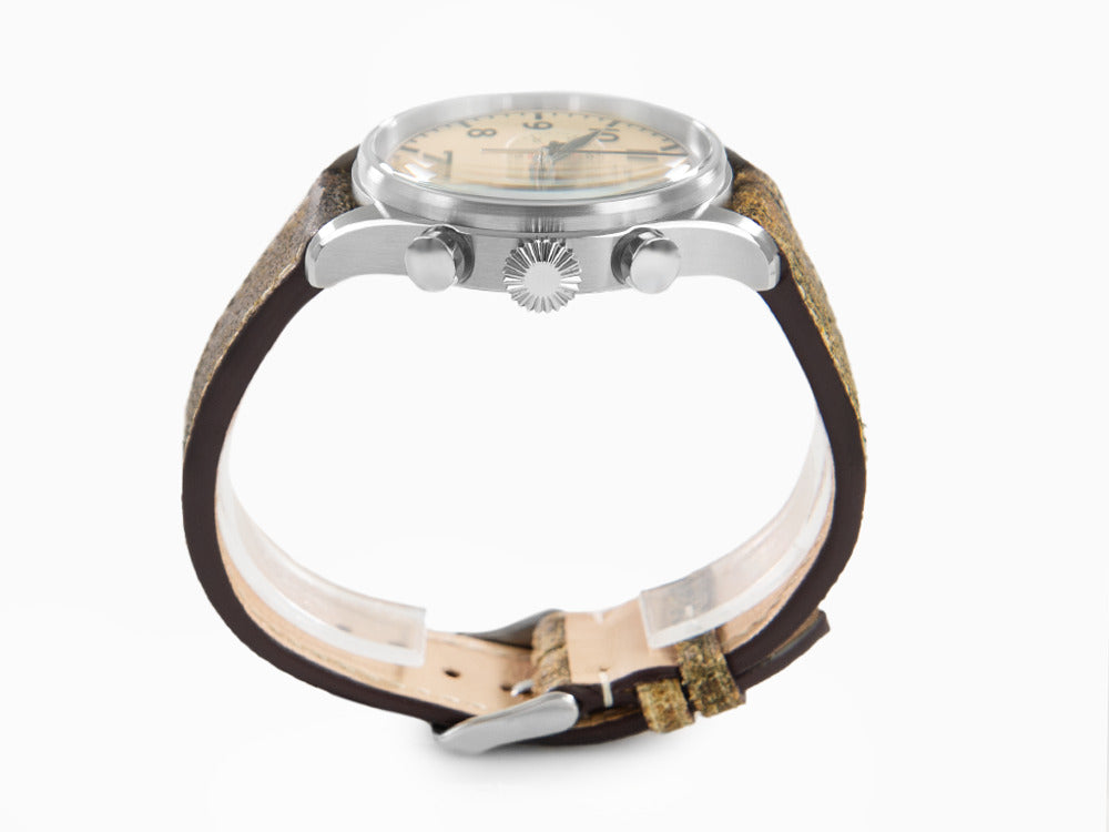 Iron Annie Cockpit Quartz Watch, Beige, 42 mm, Chronograph, Day, 5186-5