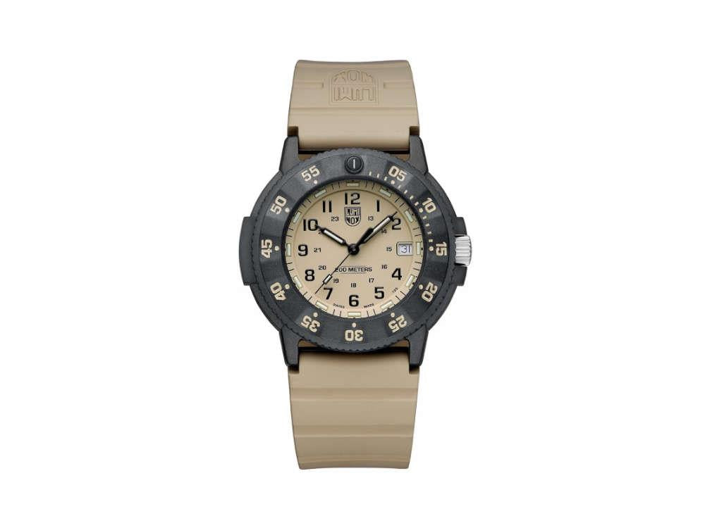 Luminox Sea Navy Seal EVO Quartz Watch, Beige, CARBONOX™, 43 mm, LX.3010.EVO