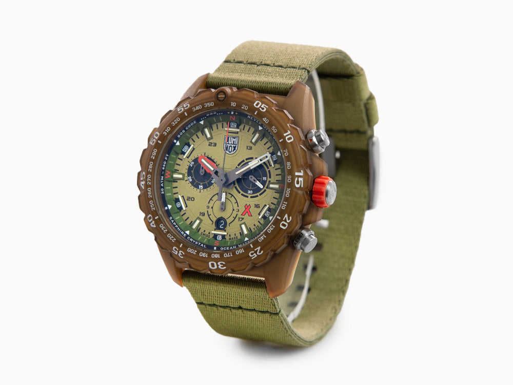 Luminox Bear Grylls Survival 3740 Eco Series Quartz Watch, Green, XB.3757.ECO