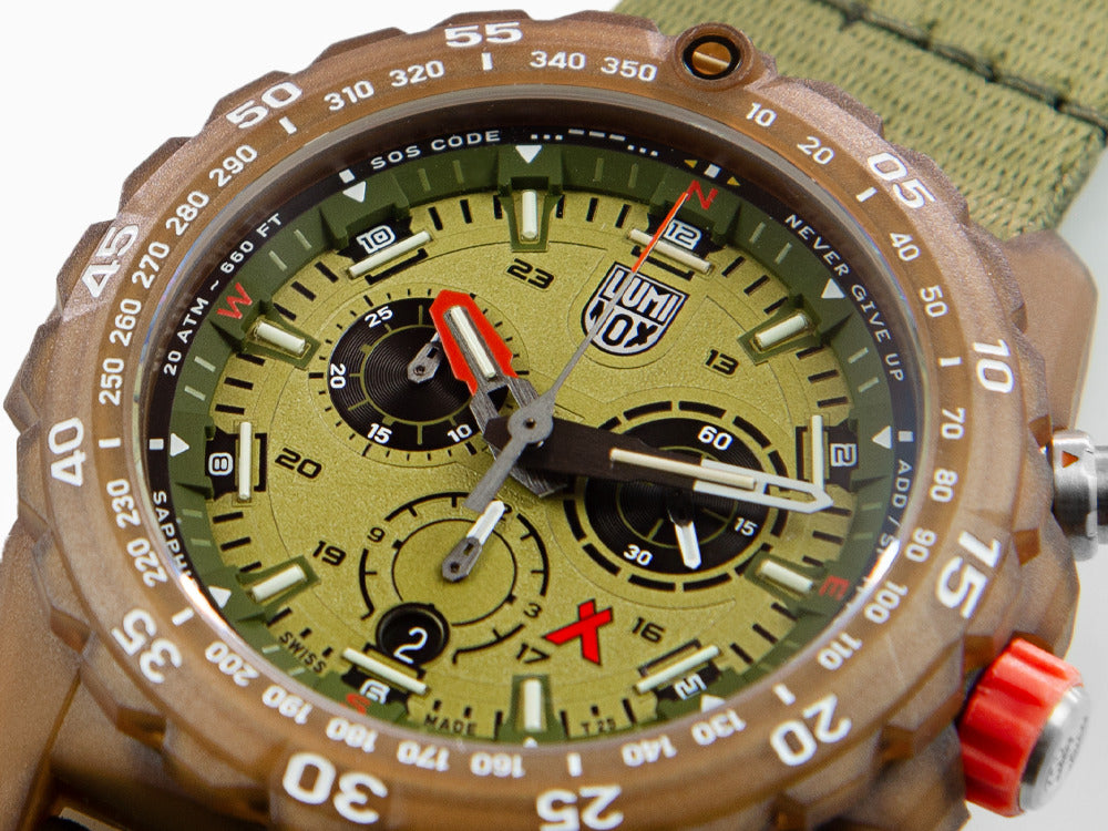 Luminox Bear Grylls Survival 3740 Eco Series Quartz Watch, Green, XB.3757.ECO