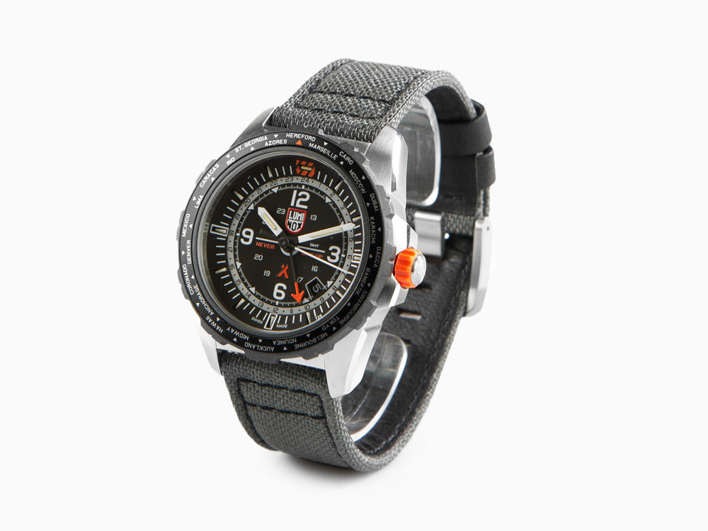 Luminox Bear Grylls Survival GMT Watch, Black, 45 mm, 20 atm, XB.3761