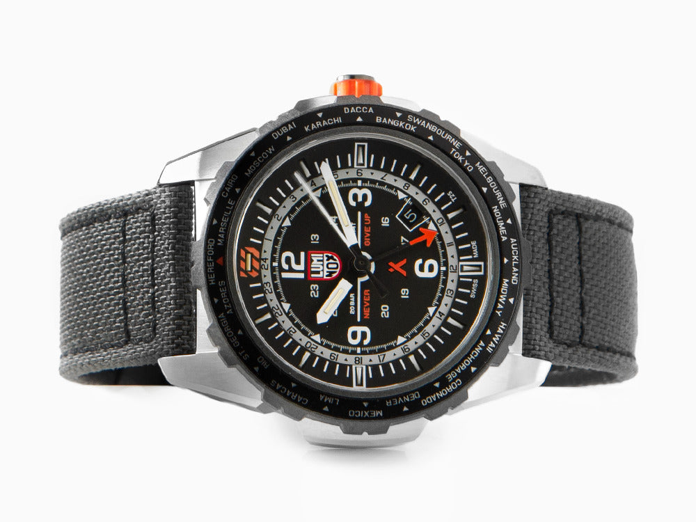 Luminox Bear Grylls Survival GMT Watch, Black, 45 mm, 20 atm, XB.3761