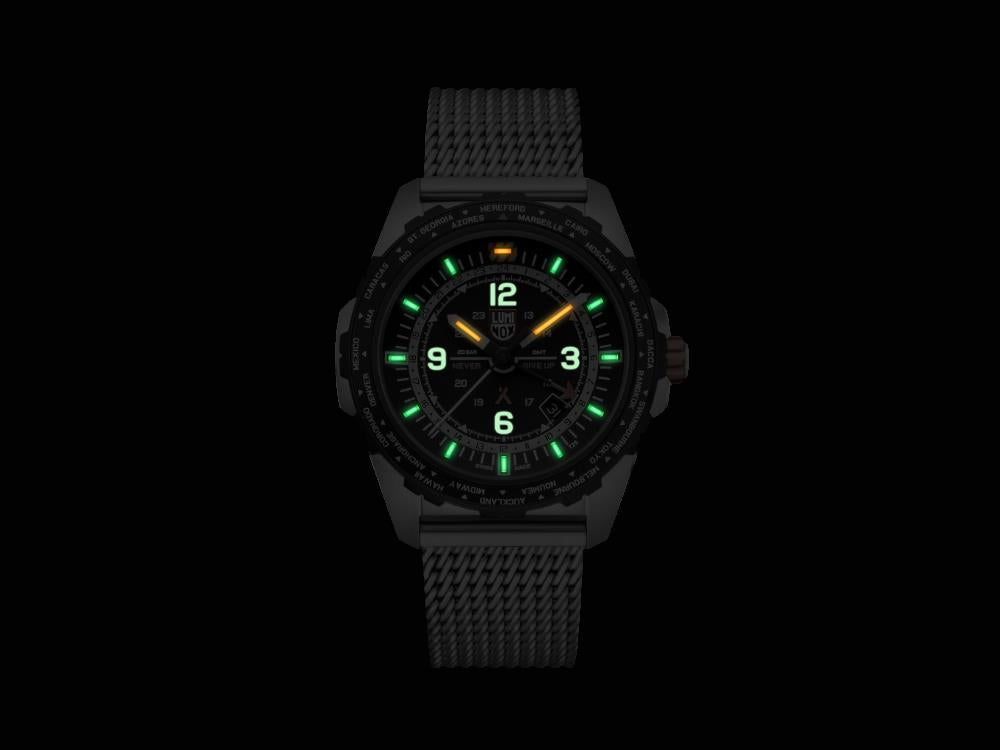 Luminox Bear Grylls Survival GMT Quartz Watch, Black, 45 mm, 20 atm, XB.3762