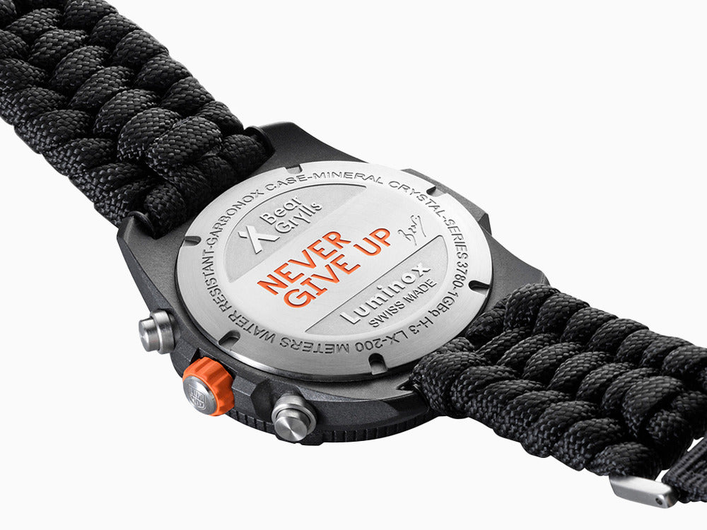 Luminox Bear Grylls Survival Land Quartz Watch, Green, 45mm, Paracord, XL.3797