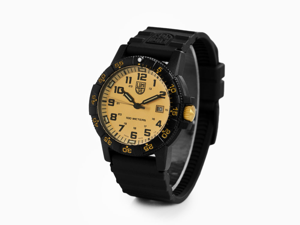 Luminox Leatherback Sea Turtle Giant Quartz Watch, Gold, XS.0325.GP