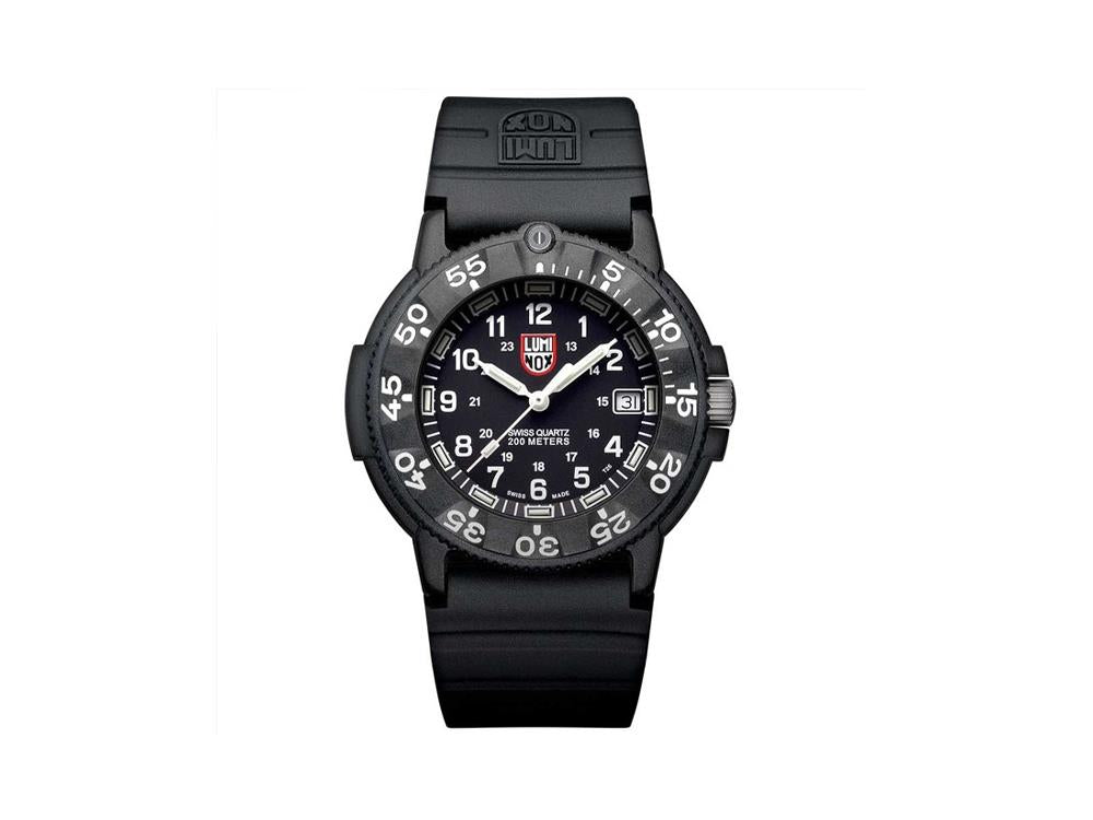 Luminox Sea Navy Seal Quartz Watch, Carbon, Black/White, XS.3001